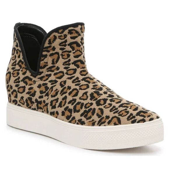 Steve Madden Loxer knit leopard pull on sneaker 8 - Picture 10 of 10